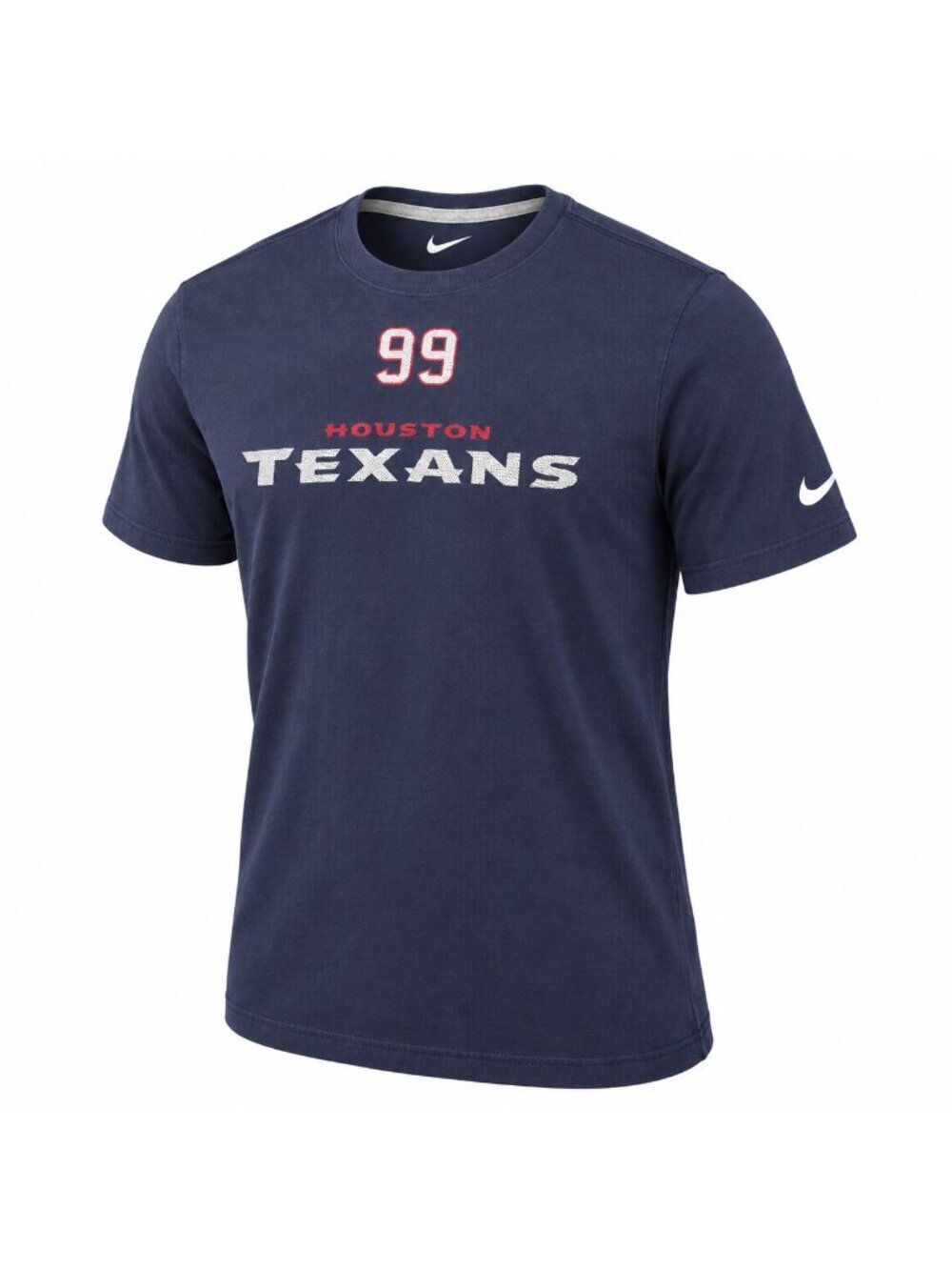Nike Houston Texans JJ Watt 99 T Shirt Mens XL Navy NFL Football 100% Cotton